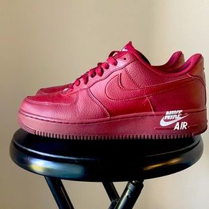 Burgundy Nike Air Force 1s